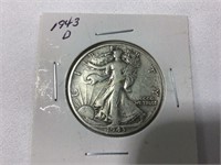 1943D Liberty walking half dollar