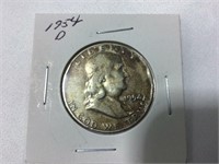 1954D Franklin half dollar