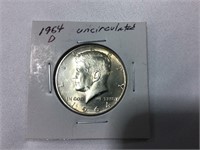1964D Kennedy half dollar