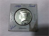 1992S Kennedy half dollar