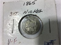 1865 three cent piece