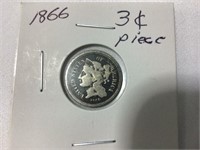 1866 three cent piece