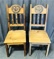 Star of Texas Wood High-back Chairs