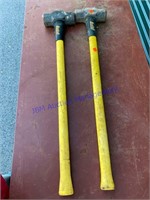 (2)  8 pound Ludell Sledge Hammers with Fiberglass
