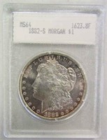 Uncirculated 1882-S Morgan Silver Dollar