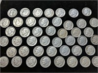 Lot of 45 Silver Woodrow Wilson Dimes