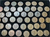 Lot of 44 Lincoln Wheat Pennies
