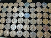 Lot of 62 Lincoln Wheat Pennies