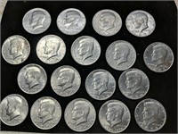 Lot of 18 Kennedy Half Dollars (post'64)