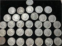 Lot of 32 Buffalo Nickels