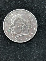 1957-D 2 Deutsch Mark Coin
