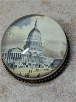 Tiny Jewel Box Capitol Building Glass Paperweight