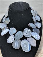 Barse Sterling Silver Polished Stone Necklace