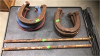 Horse Shoes and 2 Stakes