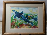 Pat Wong Colorful Seascape Print