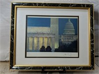 Signed Framed Photo of DC's Mall