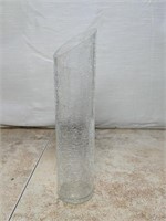 Contemporary Crackled Glass Vase