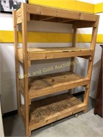 Large heavy duty wooden shelf