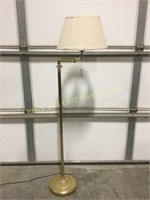 Brass look floor lamp