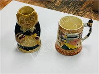 collectable tankard & Toby jug (Betsy) 5" & 6.5"