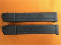 Two MP 5 40 S&W/10 mm auto magazines, plastic