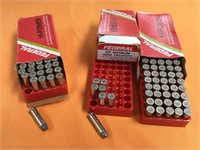 54 rounds of .357 Ammunition,And a box of empties