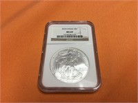 Graded MS69 2010 US silver eagle