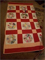 HAND CRAFTED QUILT PINWHEEL PATTERN