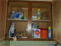 CONTENTS OF LEFT LAUNDRY ROOM CABINET