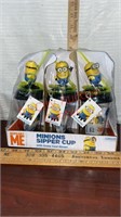 New Disposable Me Minion Sipper Cups 6pk. Good