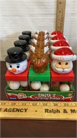 New Santa Christmas Buddies Gum Ball Display. 12