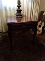 PAIR OF CHERRY LAMP TABLES