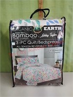 New Organic Earth 3-PC Quilt Bedspread, queen size