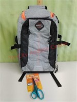 New Eastsport backpack & Fiskar scissors