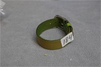 Green Leather Wrist Strap