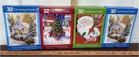 4 New Boxes of 32ct. Christmas Cards