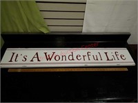 It's a Wonderful Life metal large holiday sign.