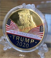 Trump 2020 Novelty Coin W/ Stand