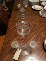ASSTD SERVING TRAYS, CANDLE HOLDERS