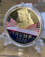 Trump 2020 Novelty Coin W/ Stand