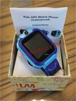 SeTracker kids blue GPS waterproof smartwatch.