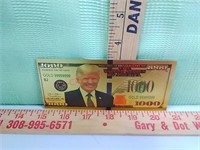 >Trump Novelty Gold color $1000 bill
