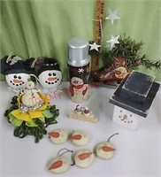 Primitive Snowman Christmas decor
