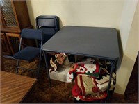 COSCO BLUE CARD TABLE & CHAIRS