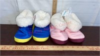 2 New Pair Kid’s Size 11/12 Slippers
