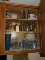 CONTENTS OF UPPER RIGHT CABINET