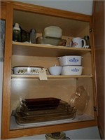 CONTENTS OF UPPER CABINET RIGHT OF SINK