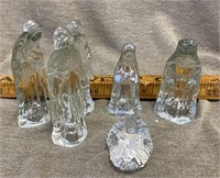 Small Glass Nativity