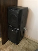 2 Sony mega bass compact speakers