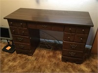 Oak desk middle drawer handle missing 48 inches